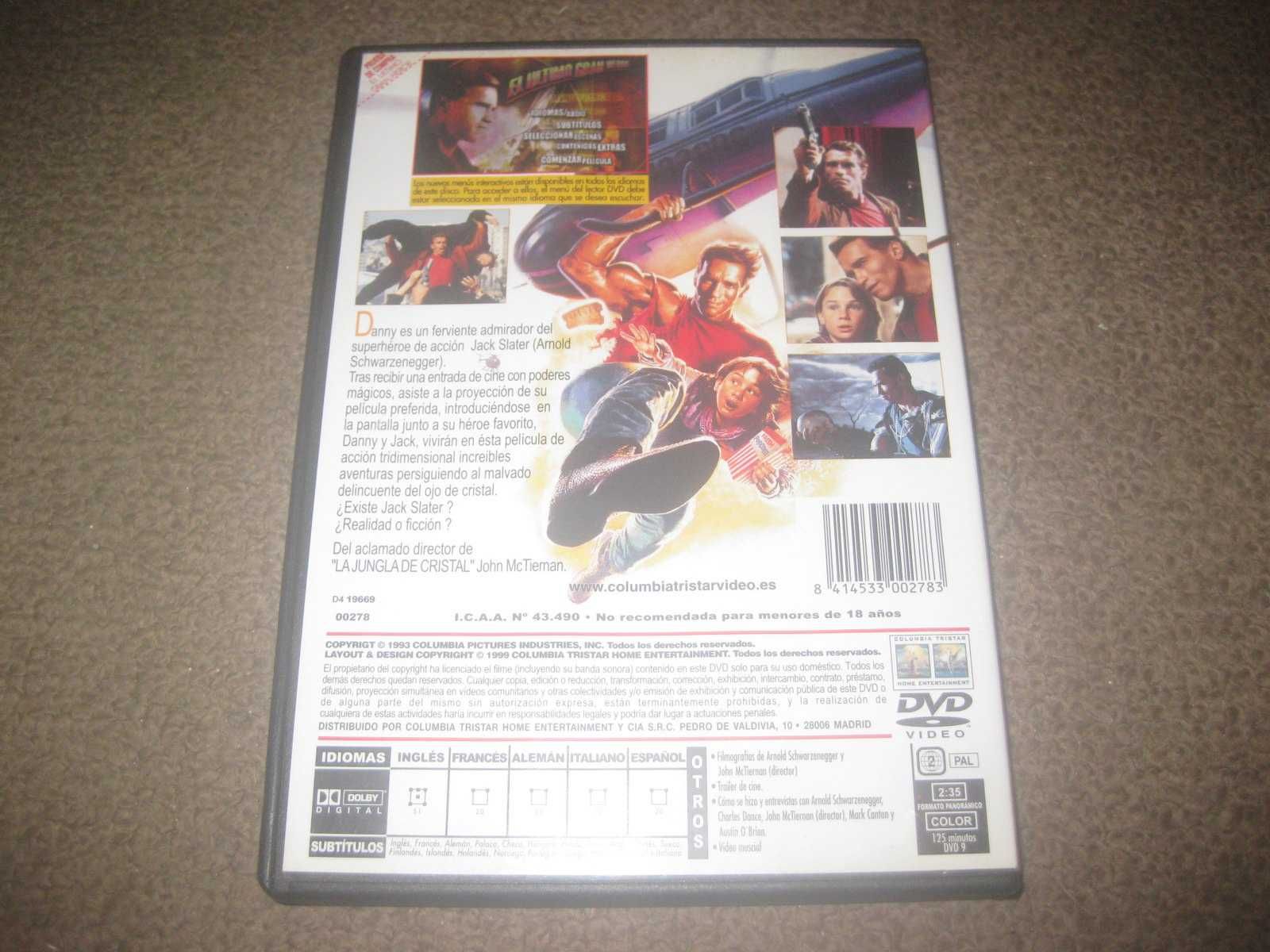 DVD "O Último Grande Herói" com Arnold Schwarzenegger