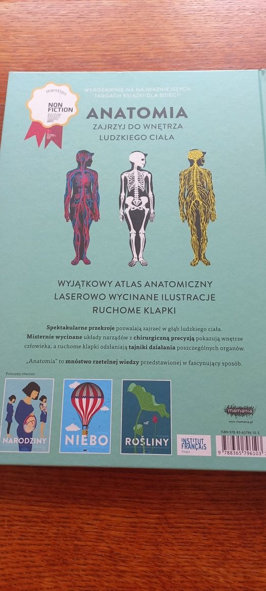Anatomia piękny album dla dzieci