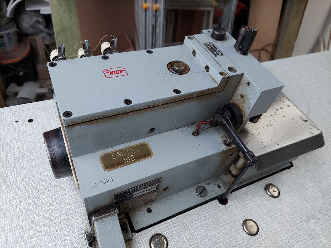 Maszyny do szycia Japoński Brother DB2-B735-3 i Niemiecki EMITEX 100
