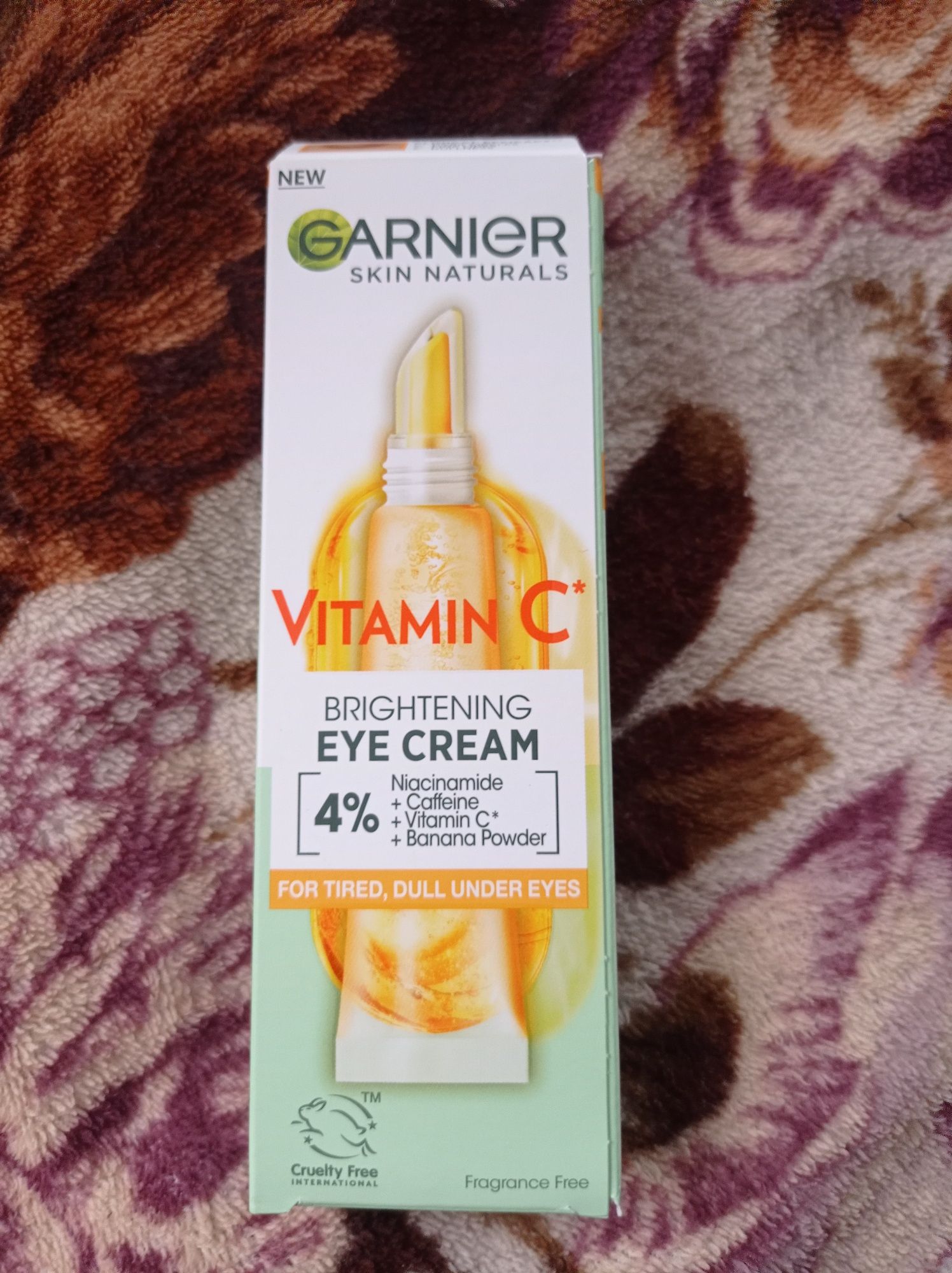 Крем з вітаміном С для тьмяної шкіри навколо очей, з ефектом зменшення