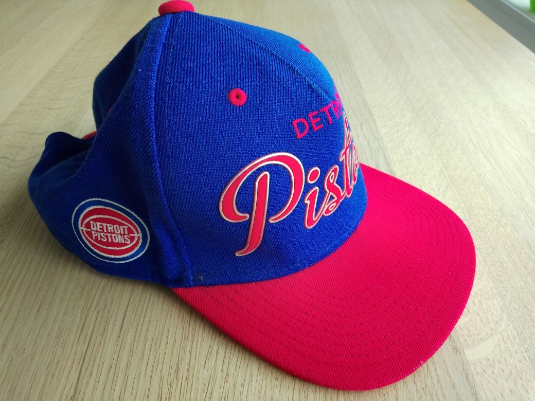 Detroit Pistons czapka z daszkiem NBA Mitchell & Ness Snapback