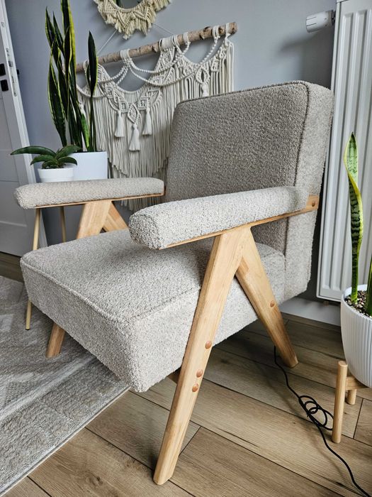 Jak Nowy fotel vintage beżowy Bodzio