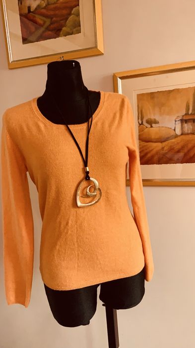 Sweter pomarańczowy kaszmir