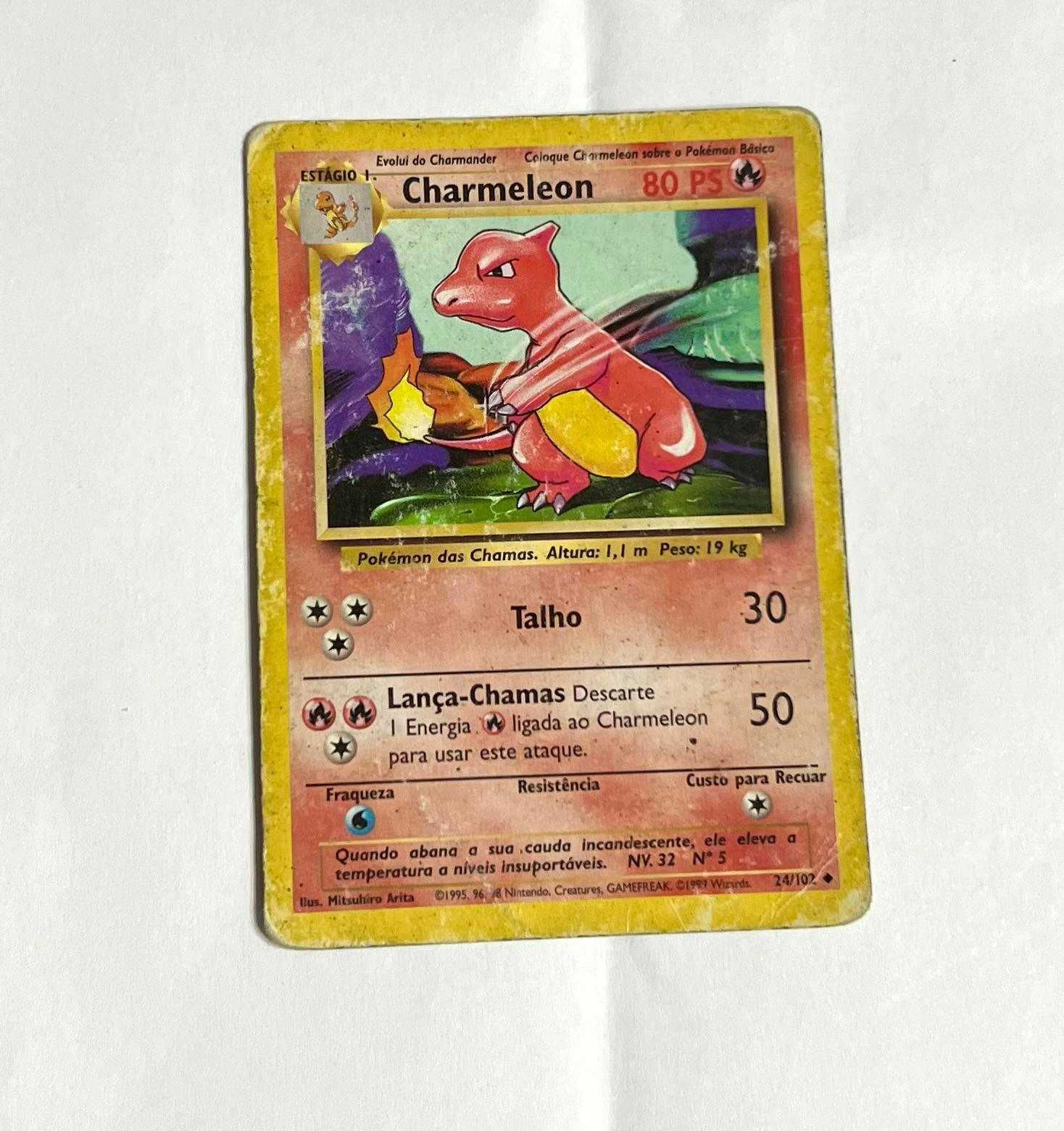 Lote de Cartas Originais Pokémon Edição Base Set TCG