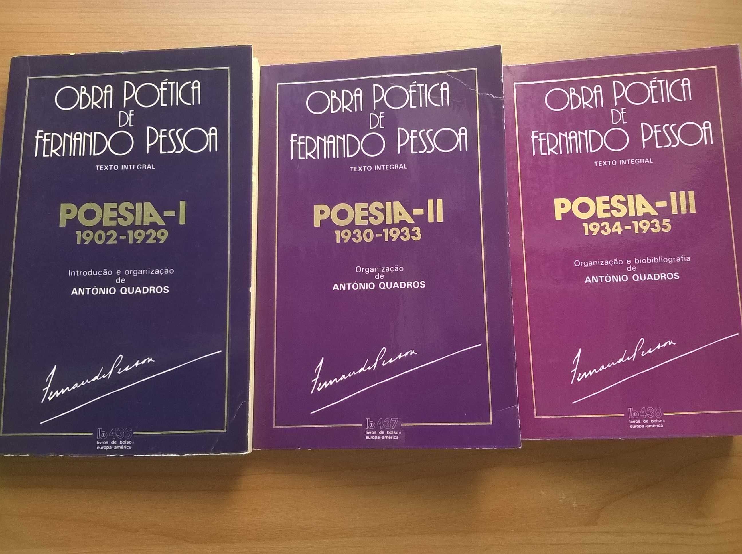 Poesia I, II e III - Obra Poética de Fernando Pessoa