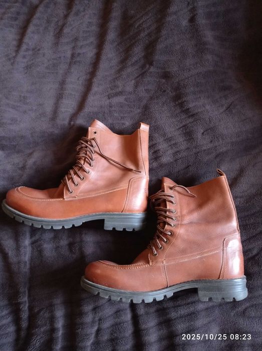 Buty męskie glany ESPRIT skóra jak nowe