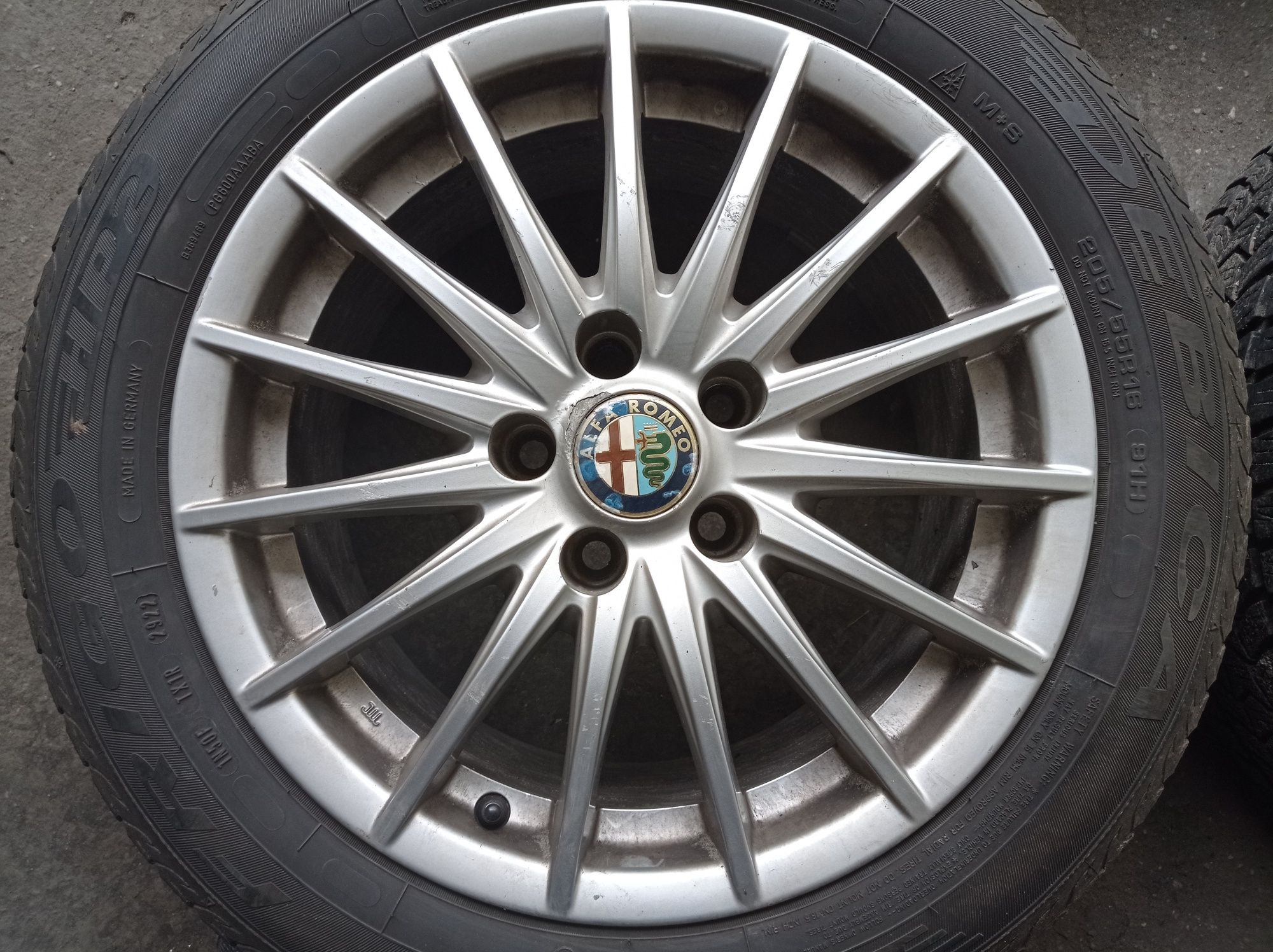 Felga aluminiowa komplet Alfa Romeo 159 OE R16 5x110