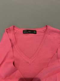 Pullover em cor de rosa manga comprida