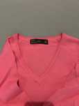 Pullover em cor de rosa manga comprida
