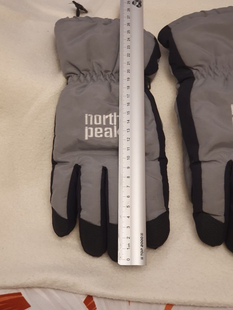 Rękawice narciarskie męskie rozmiar 9 North Peak zimowe ocieplane