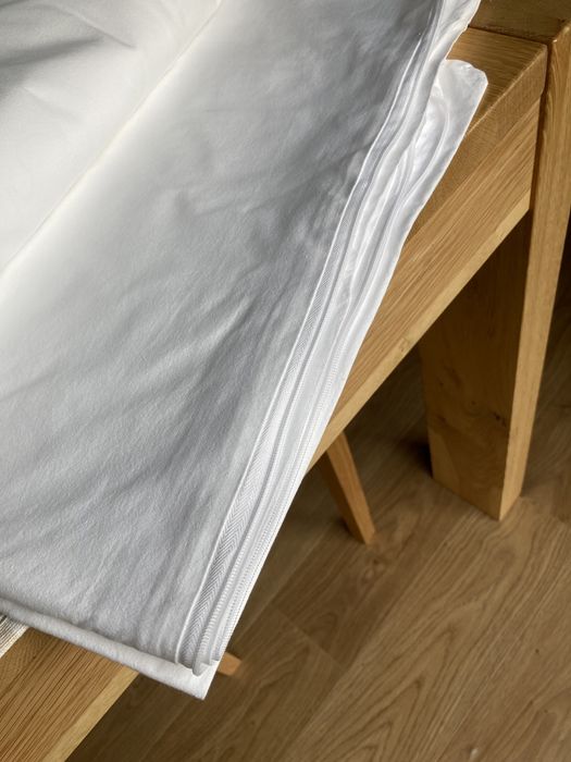 Komplet pościeli bialej 5 kompletow na zamek gruba bawelna 160x200