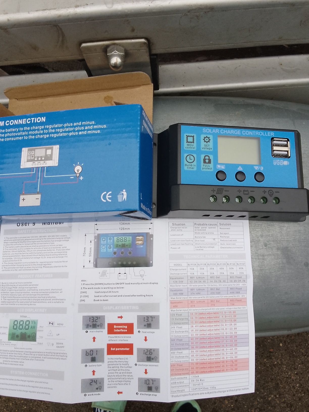 Tani zestaw fotowoltaiczny 12 v 90 w