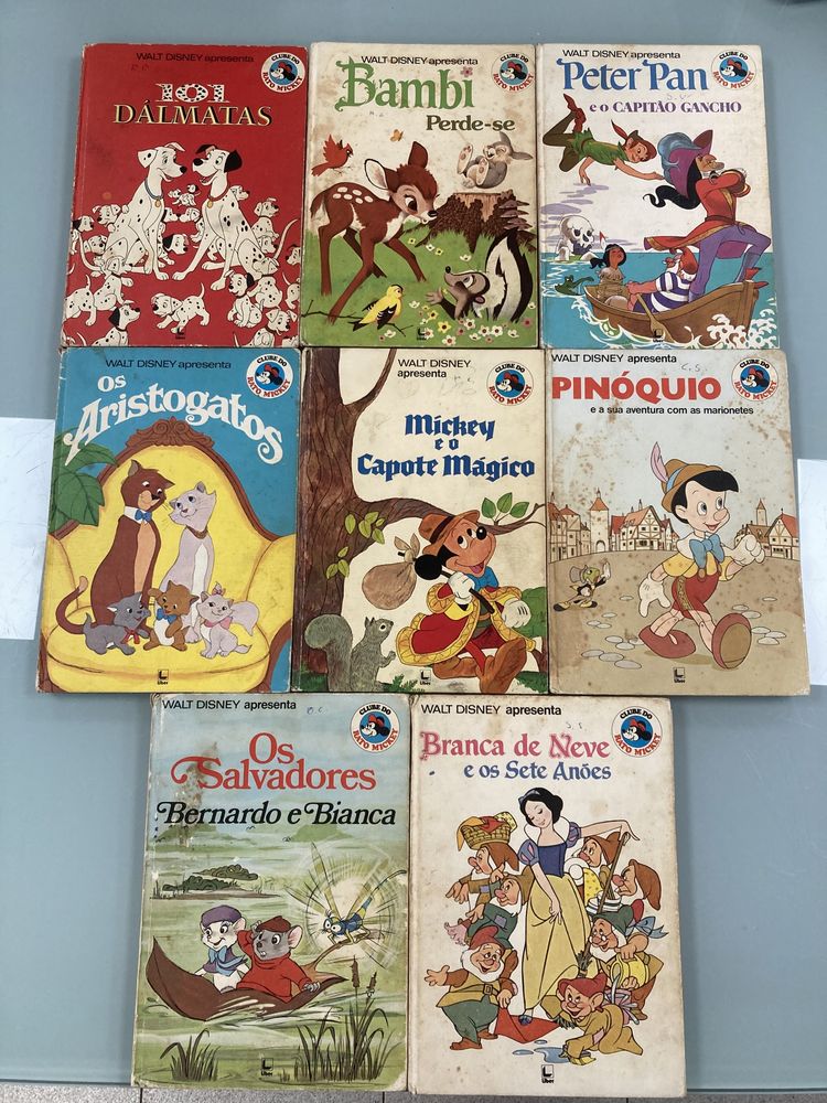 Livros Coleção Clube do Rato Mickey, B.D. e vários