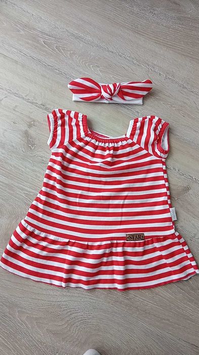 Sukienka niemowlęca z opaską 80