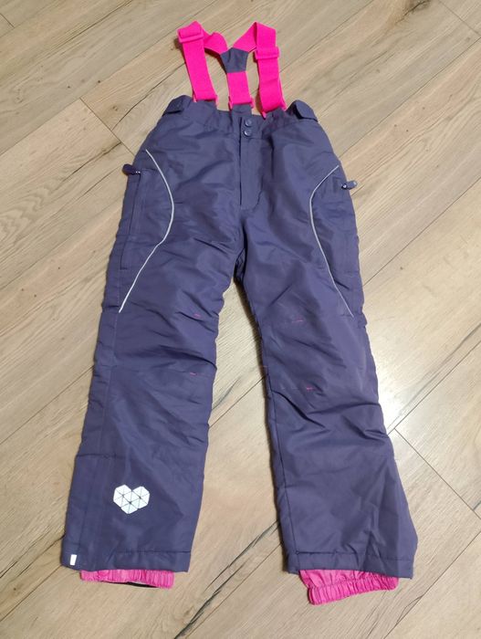 Spodnie narciarskie dziewczęce 128 cm