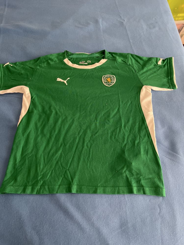Conjunto de criança do Sporting original da puma, tamanho 3/4 anos