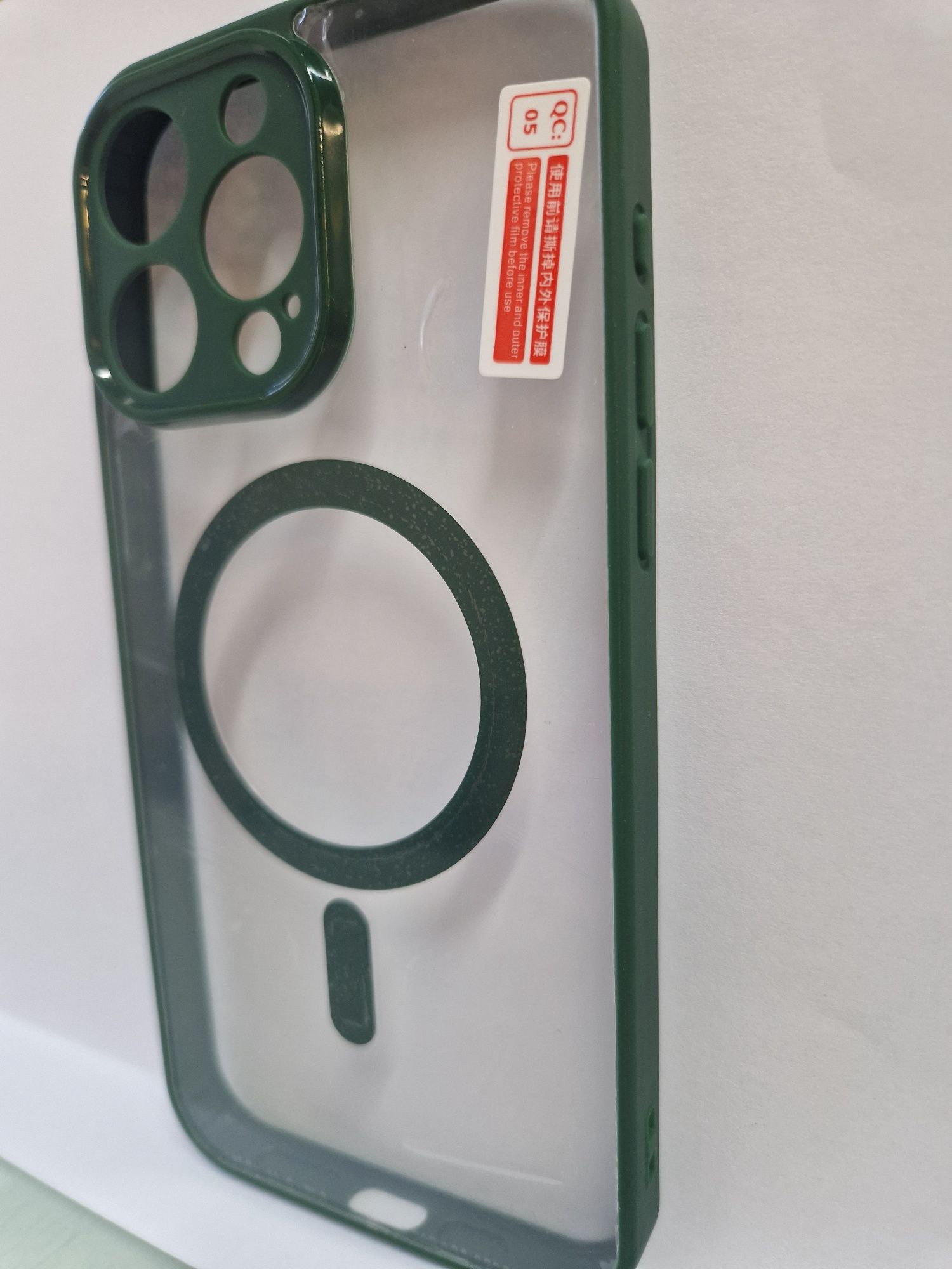 Acrylic Color Magsafe Case do Iphone 15 Pro Max zielony