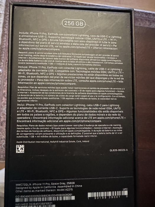 iPhone caixas vazias