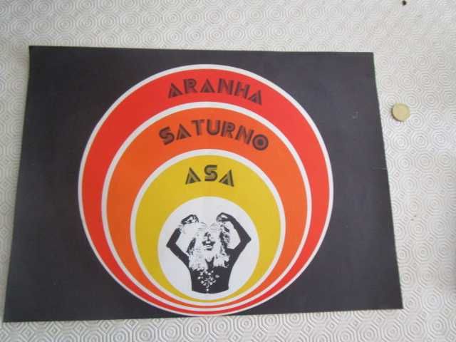 cartaz promocional rock português anos 70 Aranha Saturno Asa