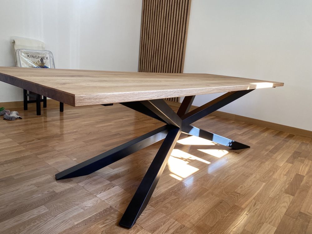 Stół pajak duży 260cm x 110cm loft lity dąb