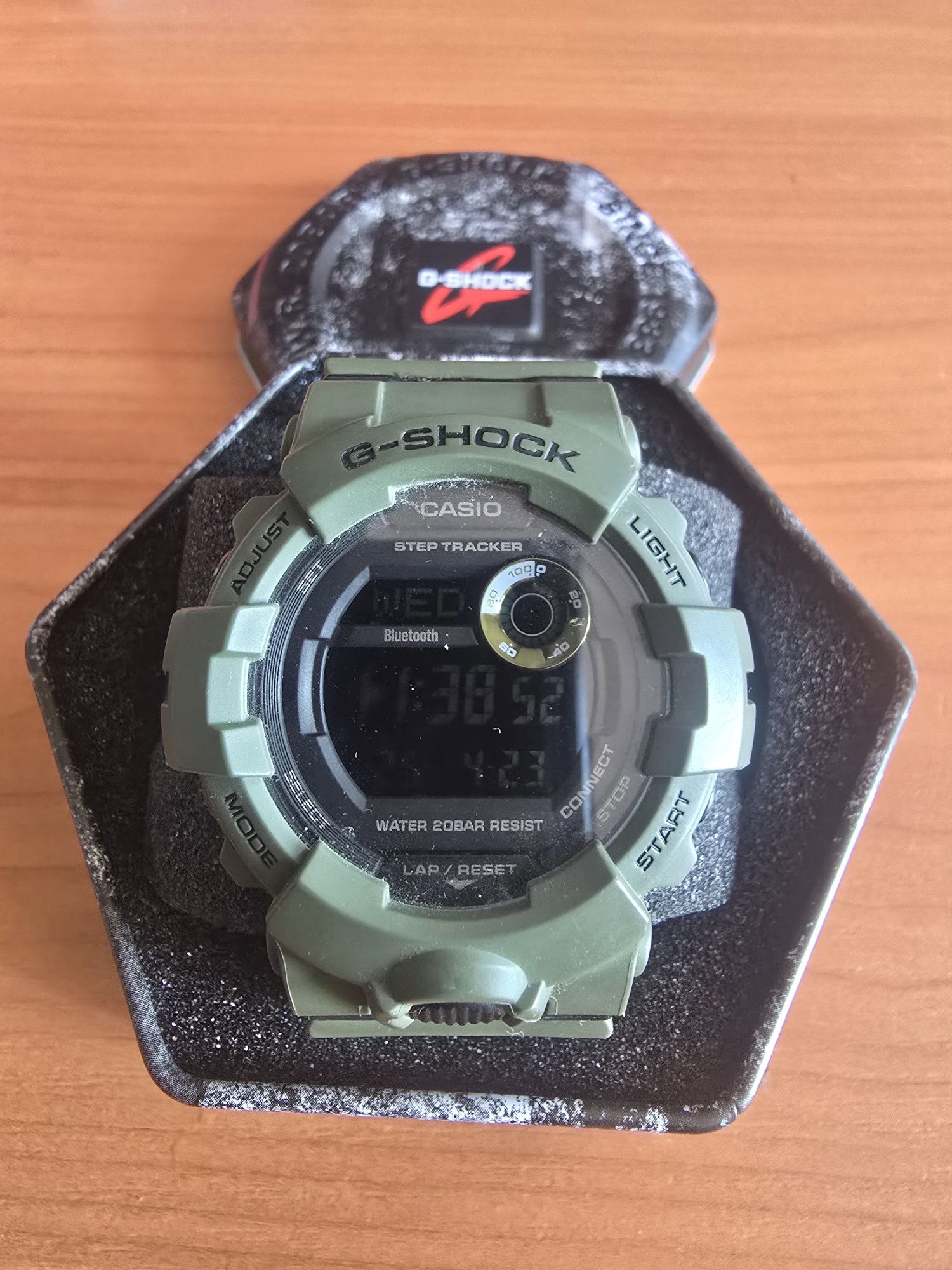 Zegarek G shock casio zielny w stanie idealnym
