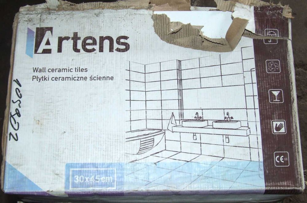 Płytki Artens Enthusiasm Białe 30x45 23 szt i Cotto Petrus 20x50 20szt