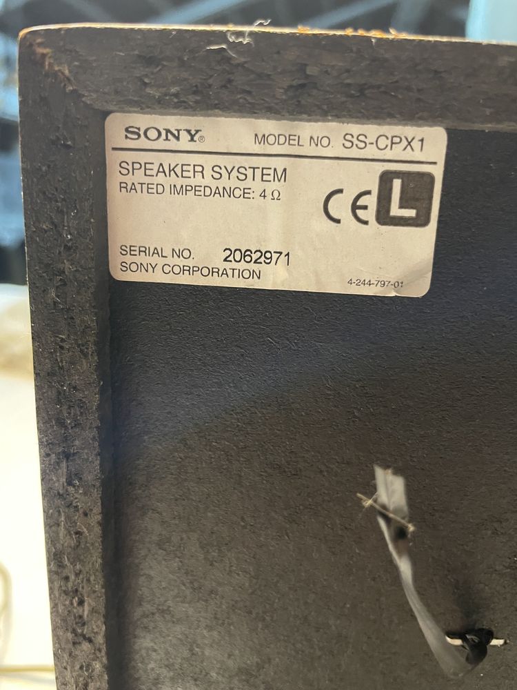 Sony SS-CPX1 SPEAKERS 50w/4 ohms