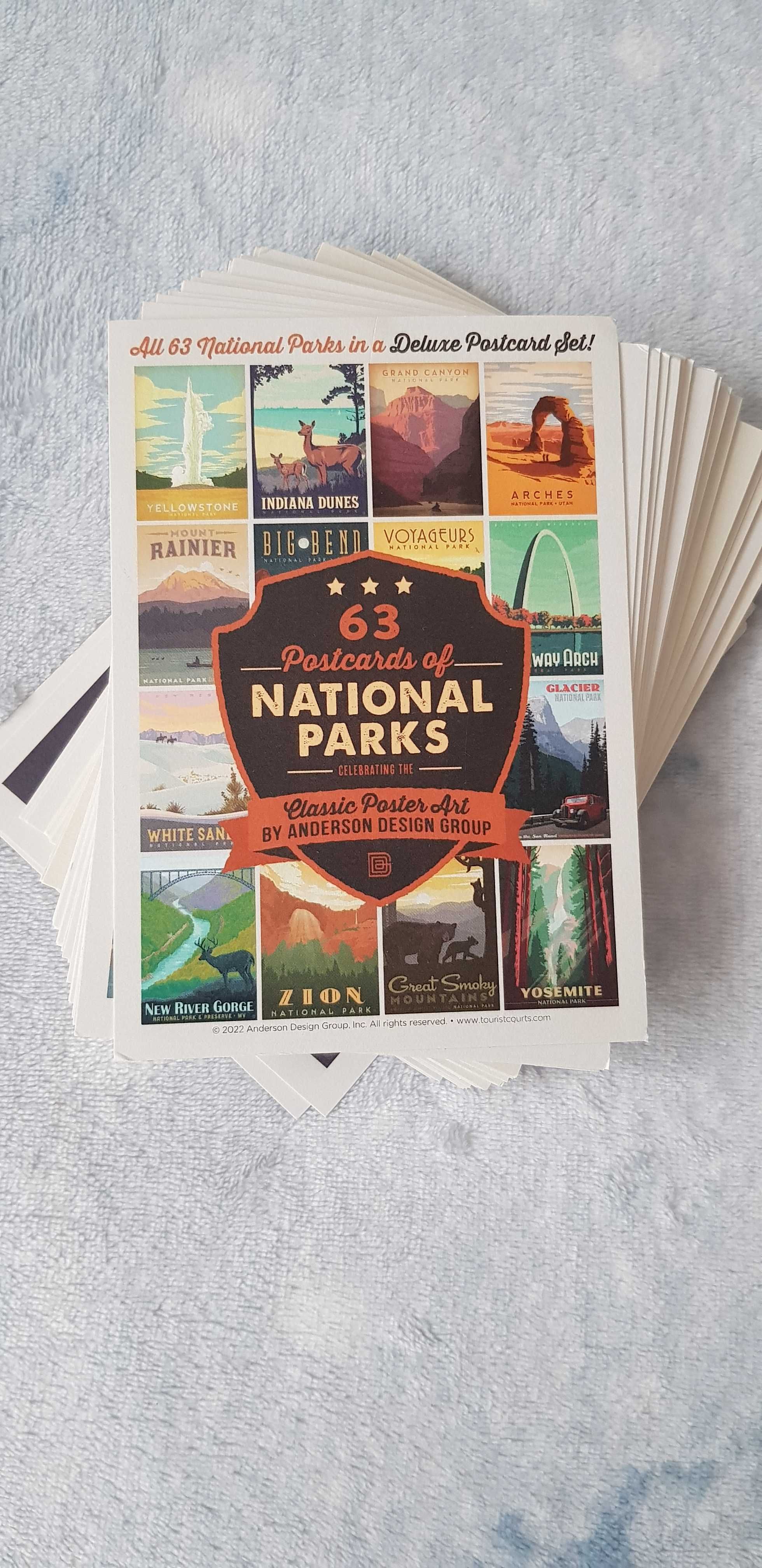 ZESTAW pocztówek - Parki Narodowe USA