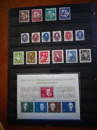 Zestaw znaczków Cesarstwo Niemieckie, Bayern i Strefy Okupacyjne