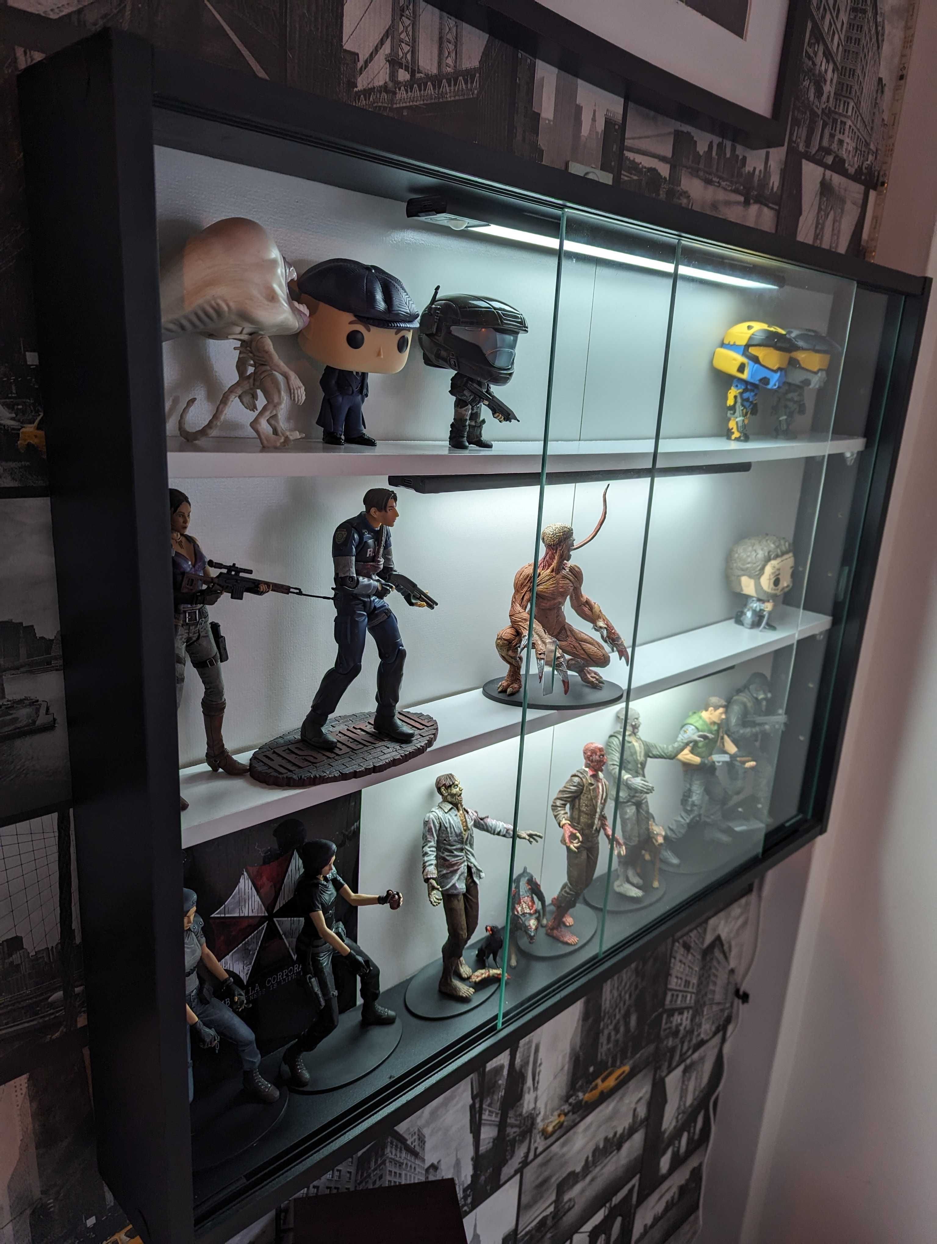 Inter Link - Vitrine de coleção MDF - (80 x 60 x 9,5 cm) (Funko Pops)