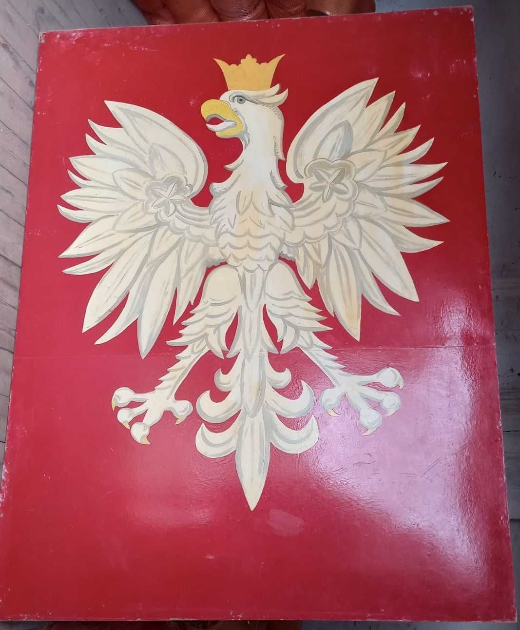 ORZEŁ godło wyborcze z historią DUŻY 200x150cm malowidło