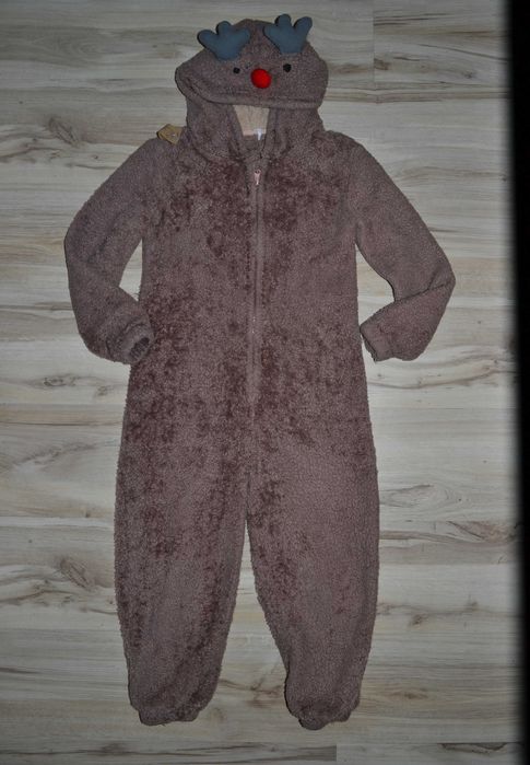 80^ renifer jelonek strój przebranie piżama 6/7 Lat_ 116/122