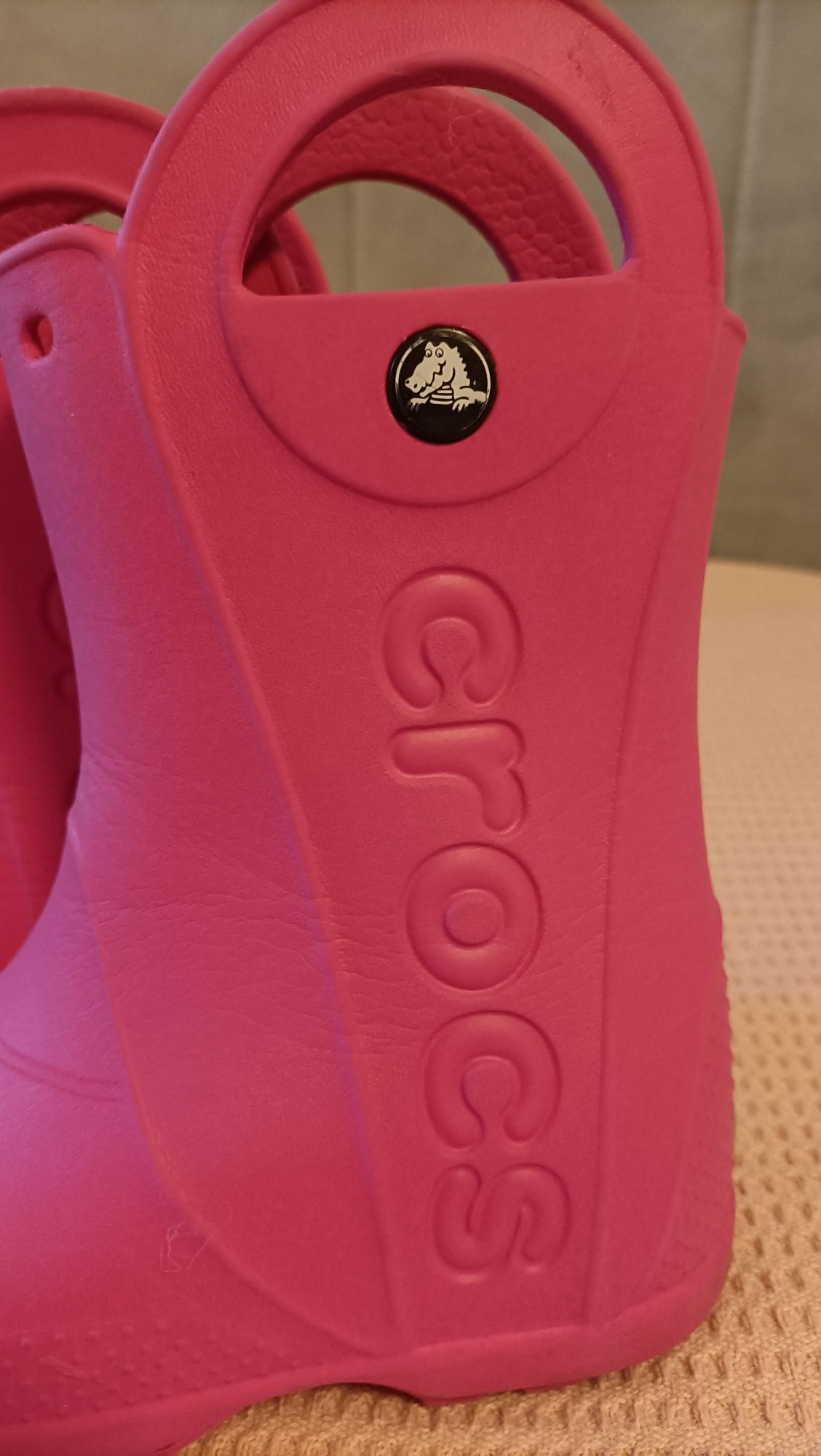 Crocs kalosze różowe C10, r.27-28