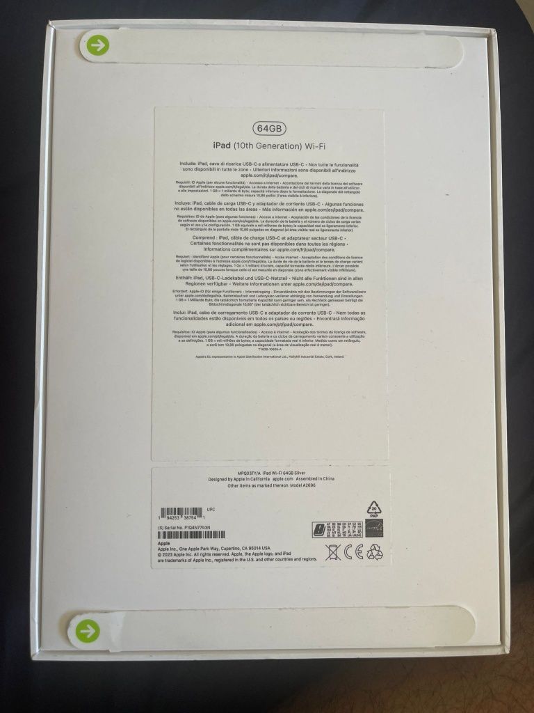 Ipad 10th generation 'ipad 64 gb wifi