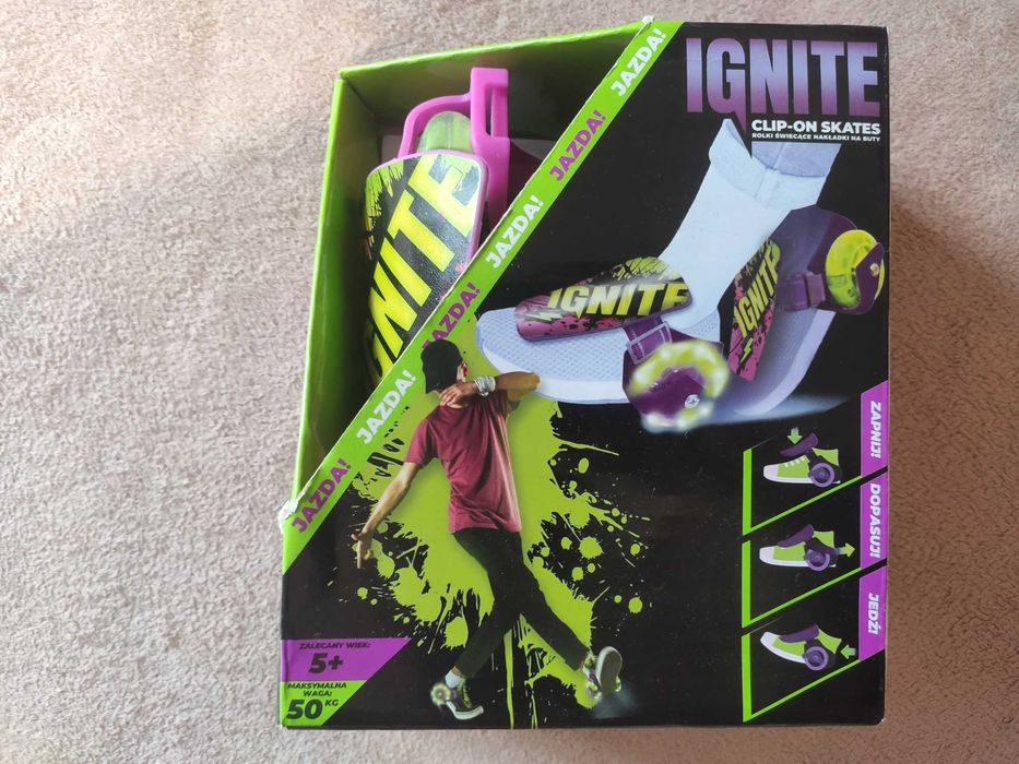 Ignite Clip-On Skates Rolki na buty świecące.