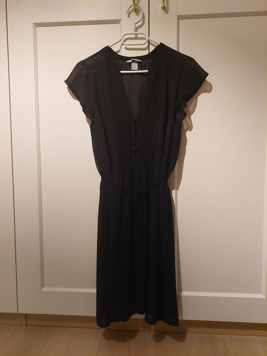 Czarna sukienka h&m 36