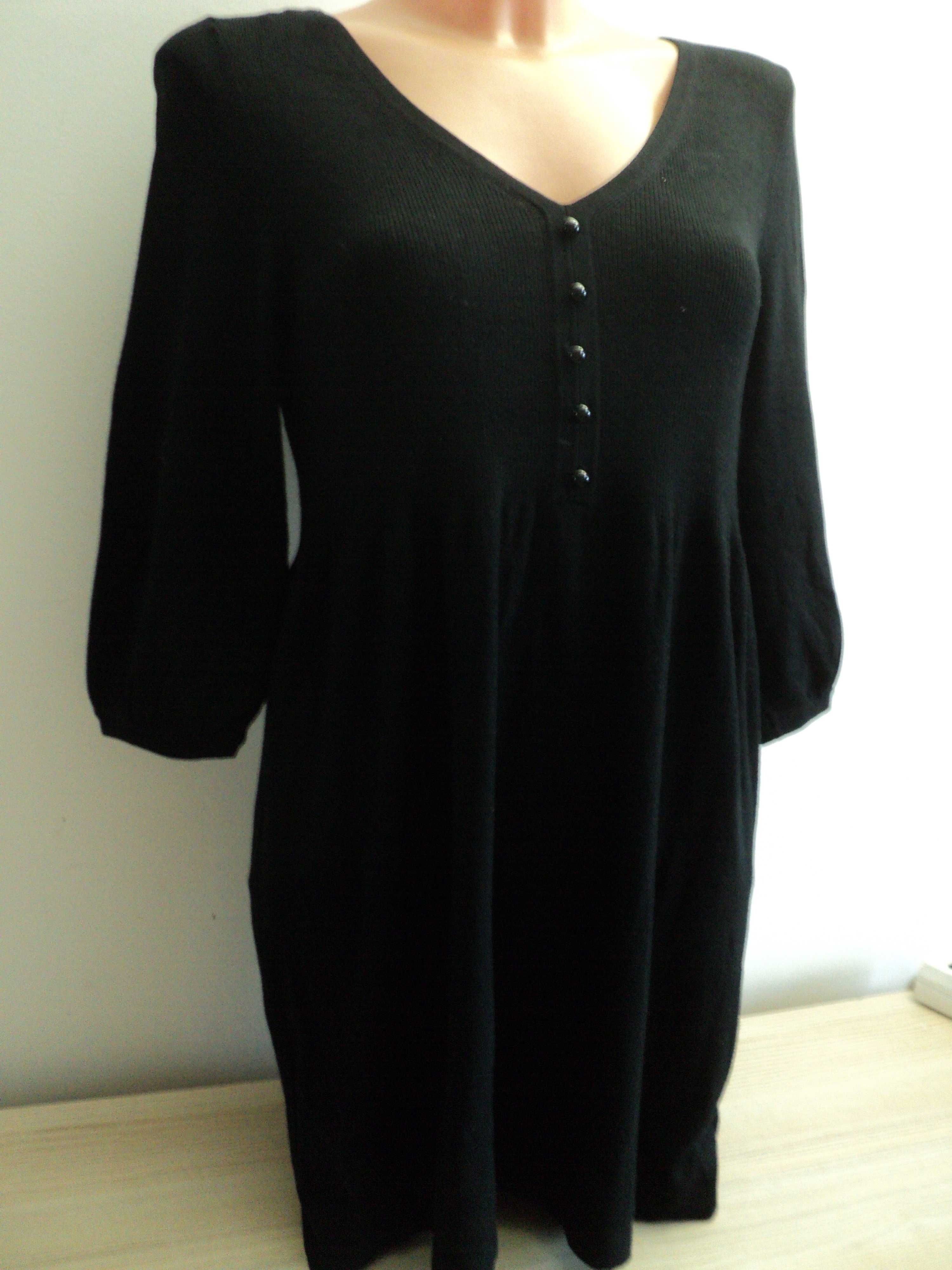 Czarna tunika, mini sukienka George roz. 42 XL