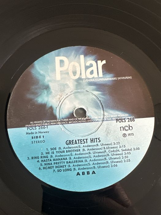Abba - Greatest Hits 1975 Sweden winyl
