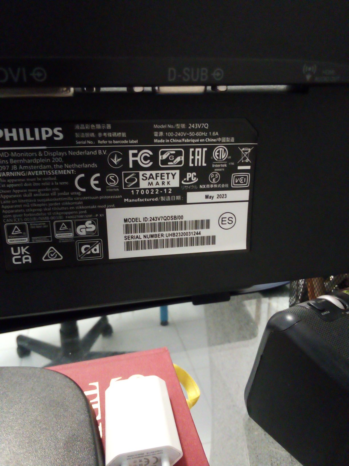 Monitor Philips 243V7Q Full Hd Hdmi