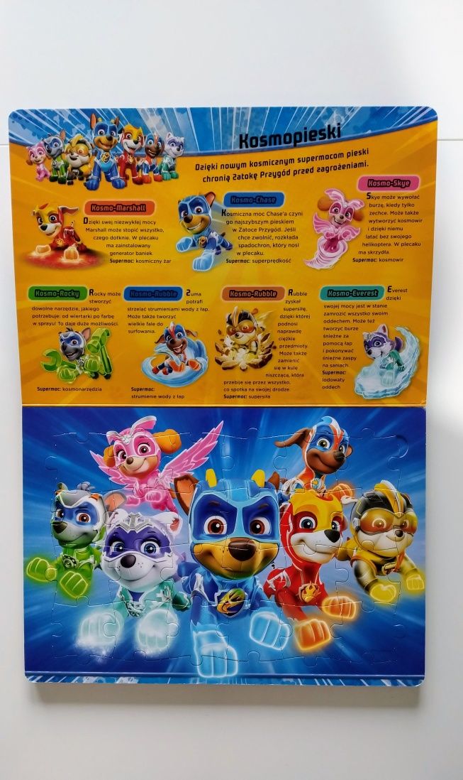 Książka z puzzlami Psi Patrol