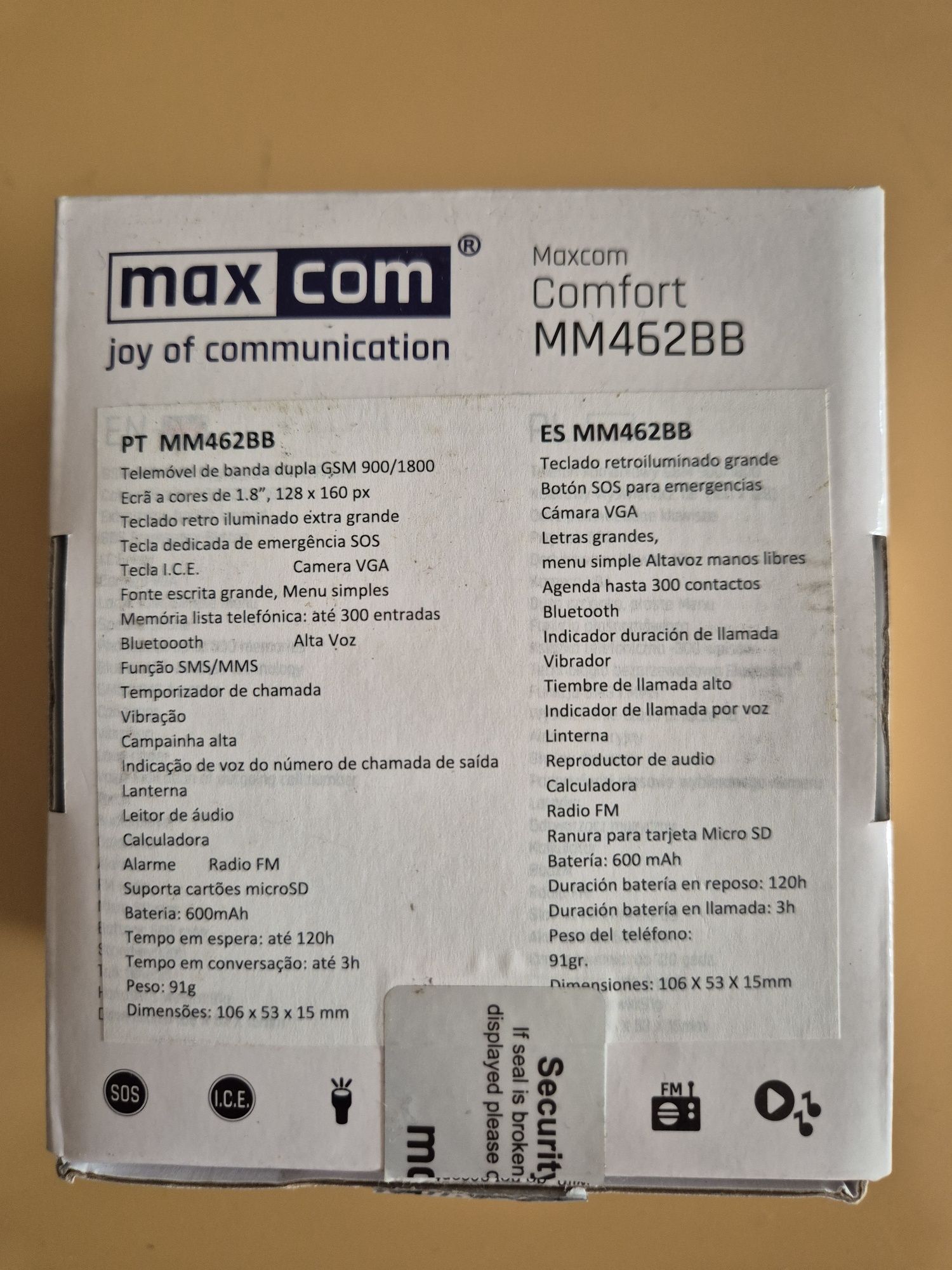 Telemovel MAXCOM MM462BB