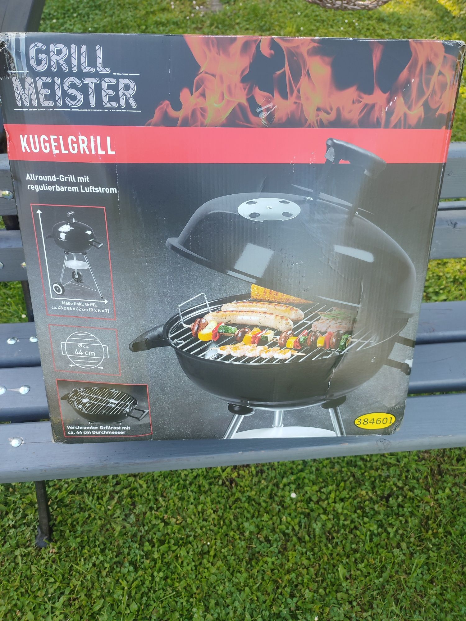 Grill nowy węglowy 48 cm