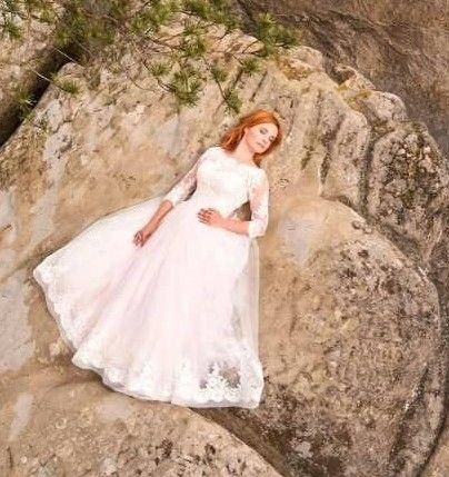 Плаття весільне пудрове