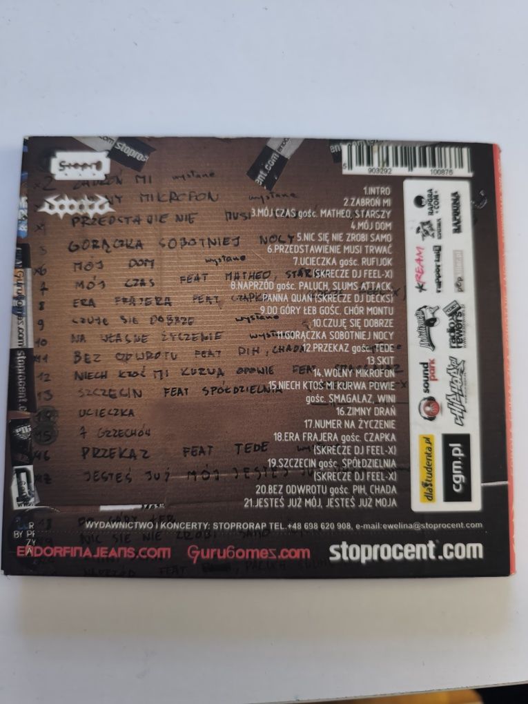 Płyta CD Sobota - Gorączka Sobotniej Nocy rap hip hop