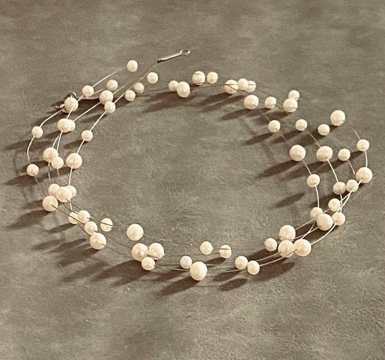 Perły naturalne naszyjnik