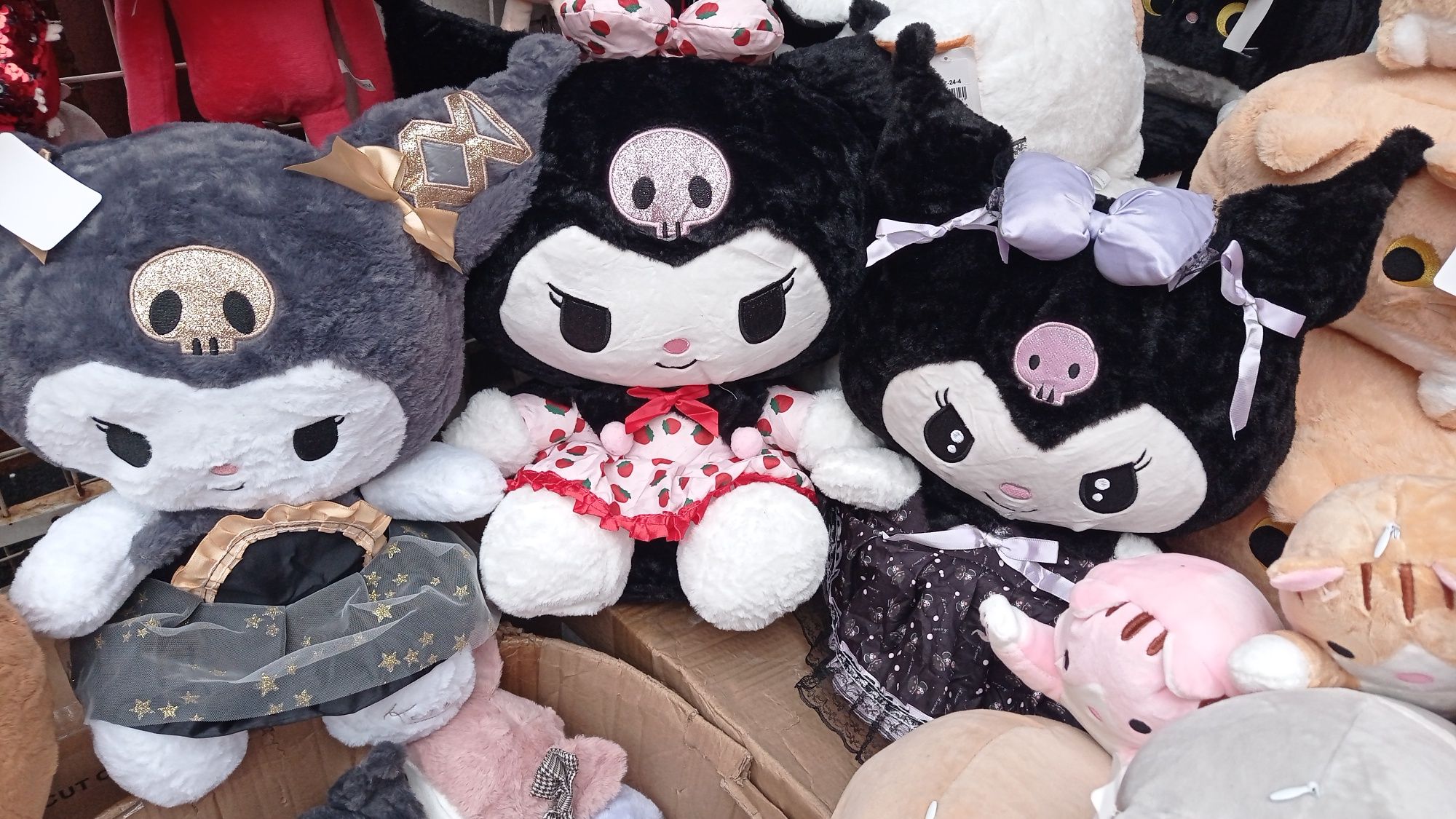 М'яка дитяча плюшева іграшка Куромі Sanrio Kuromi Mymelody 25 см