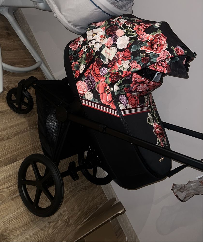 Wózek cybex priam Bloosom dark i petticoat