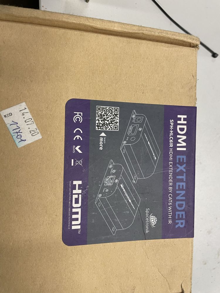 hdmi extender konwerter sph-hlc6ir po skrętce komputerowej
