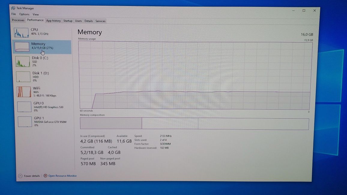 Asus N552v Nvidia 950M GTX