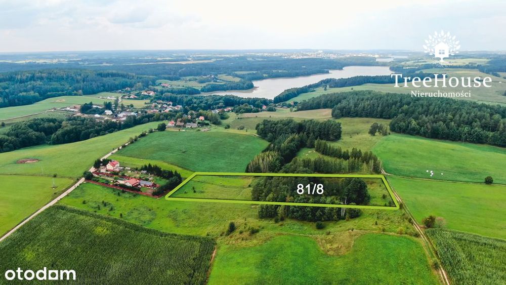 Działka z WZ; blisko Mrągowa.